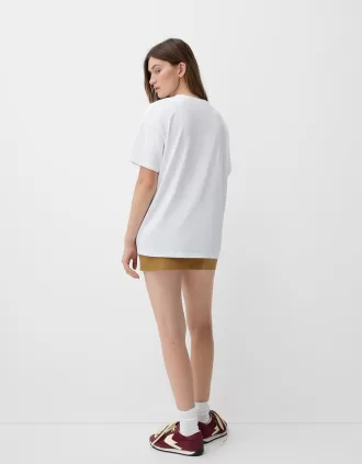 Camiseta oversize de manga corta Dua Lipa White