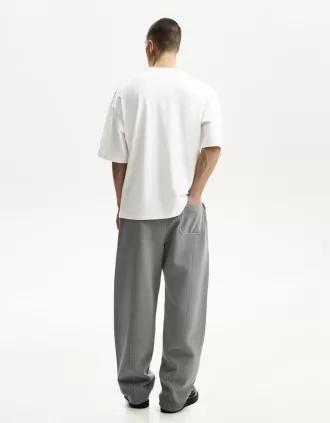 Camiseta oversize manga corta White