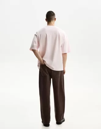 Camiseta oversize manga corta Pink
