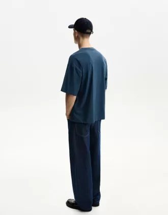 Camiseta oversize manga corta Blue