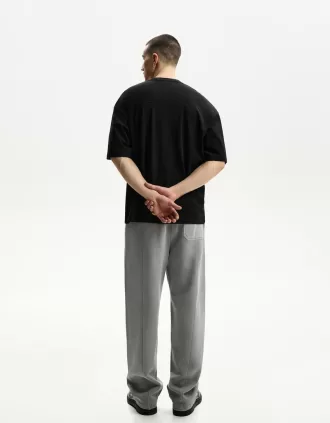 Camiseta oversize manga corta Black