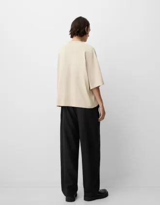 Camiseta oversize manga corta Camel
