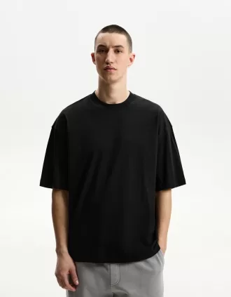 Camiseta oversize manga corta Black