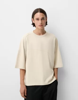 Camiseta oversize manga corta Camel