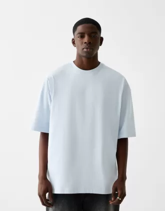 Camiseta oversize manga corta Light blue