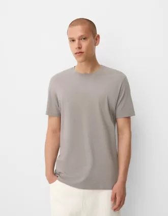 Camiseta regular fit de manga corta Grey