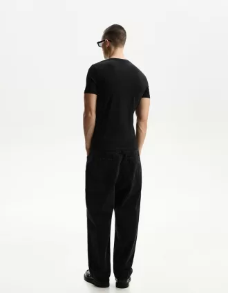 Camiseta regular manga corta Black