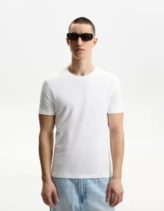 Camiseta regular manga corta White