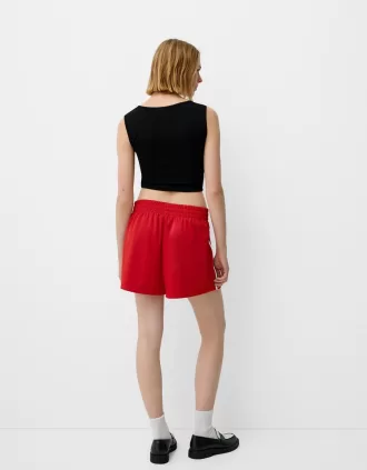 Camiseta sin mangas con escote cuadrado Black