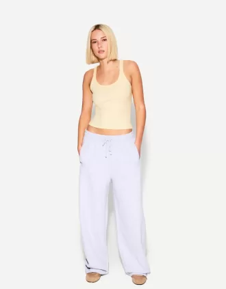 Camiseta sin mangas de canalé Yellow