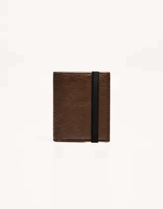 Cartera con cierre elástico Brown