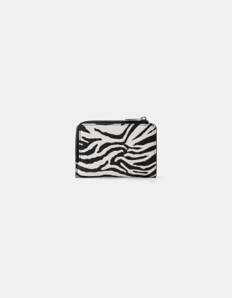 Cartera estampado animal Black