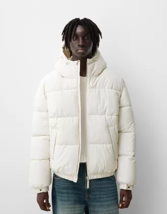 Cazadora acolchada con capucha Off white