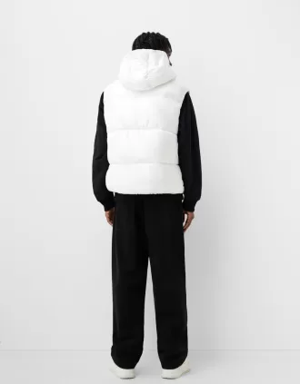 Chaleco acolchado con capucha White