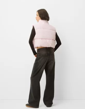 Chaleco acolchado corto Pink
