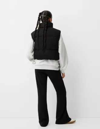 Chaleco acolchado corto Black