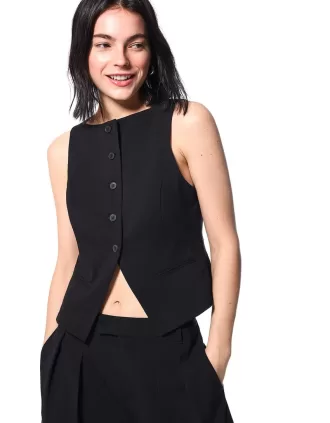 Chaleco ajustado Black