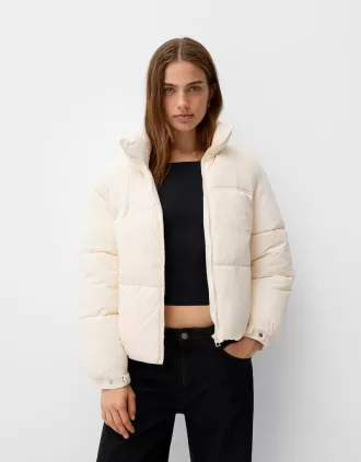 Chaqueta acolchada Cream