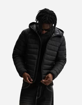 Chaqueta acolchada ligera Black