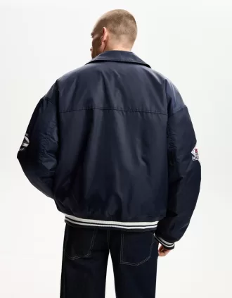 Chaqueta bomber universitaria Navy