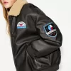 Chaqueta doble faz con parches Black