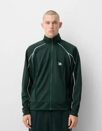 Chaqueta interlock bordada Green