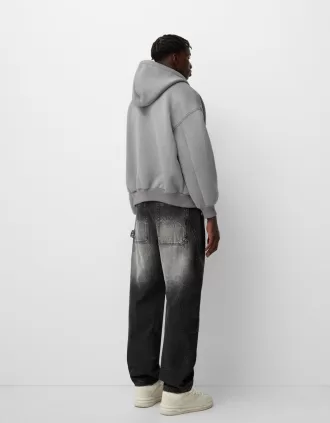 Chaqueta técnica con capucha Grey