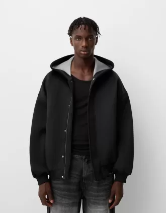 Chaqueta técnica con capucha Black