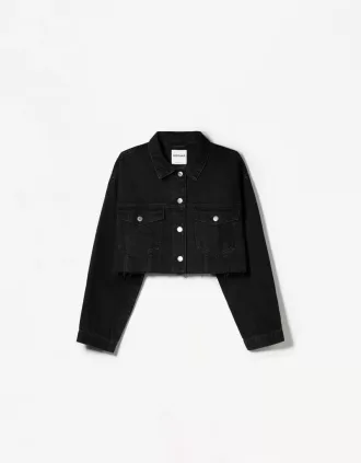 Chaqueta vaquera corta Black