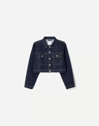 Chaqueta vaquera corta Navy