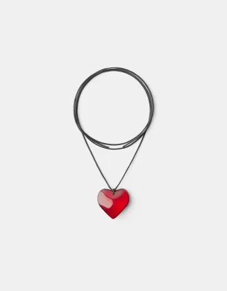 Collar de corazón Red