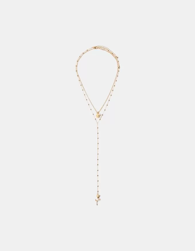 Collar largo de rosas Gold Collar largo de rosas Gold