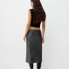 Falda midi de lentejuelas Grey