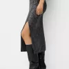 Falda midi de lentejuelas Grey