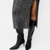 Falda midi de lentejuelas Grey