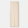 Falda midi de punto trenzado Sand