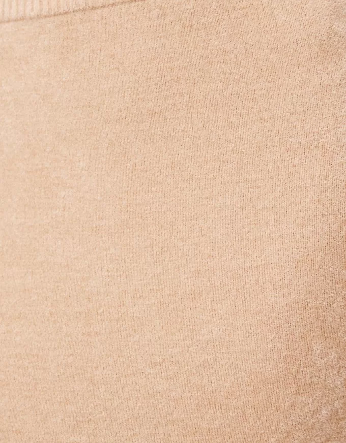 Falda midi de terciopelo Sand