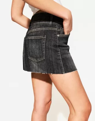 Falda pantalón vaquera Black