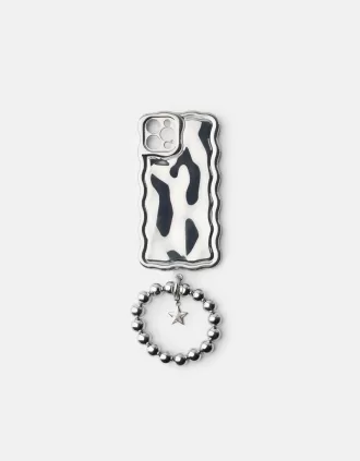Funda metalica para celular con pulsera Grey