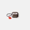 Funda para AirPods con estampado animal Brown