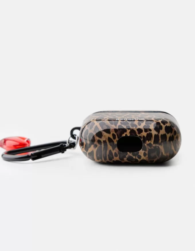 Funda para AirPods con estampado animal Brown