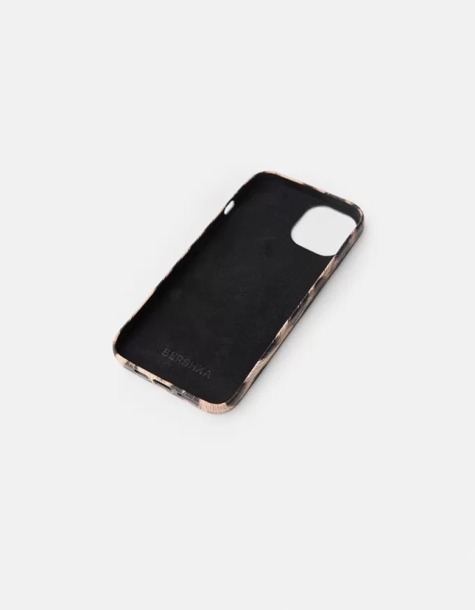 Funda para iPhone con estampado animal Brown