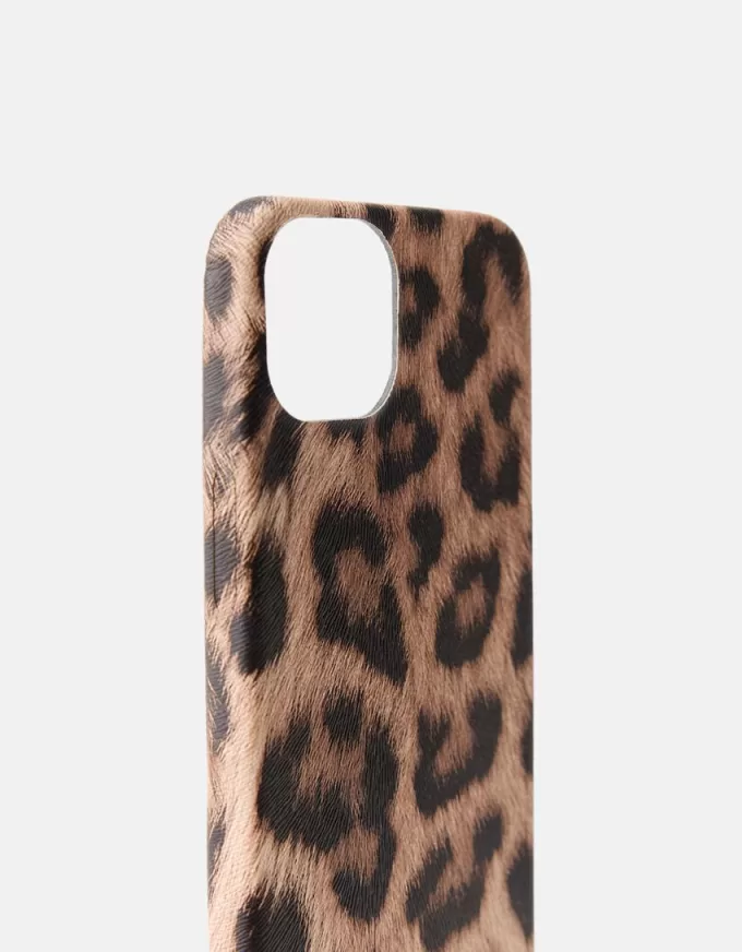 Funda para iPhone con estampado animal Brown