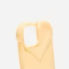 Funda para iPhone con forma de corazón Beige