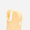 Funda para iPhone con forma de corazón Beige