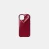 Funda para iPhone con forma de corazón Burgundy