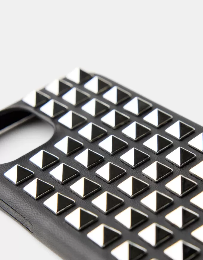 Funda para iPhone con tachuelas Silver
