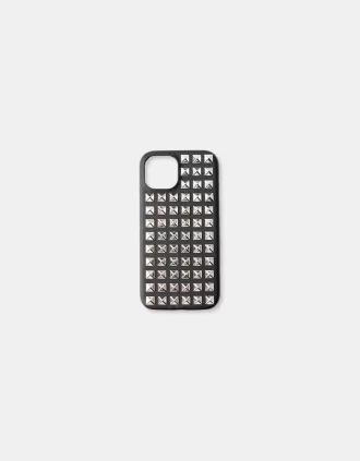 Funda para iPhone con tachuelas Silver