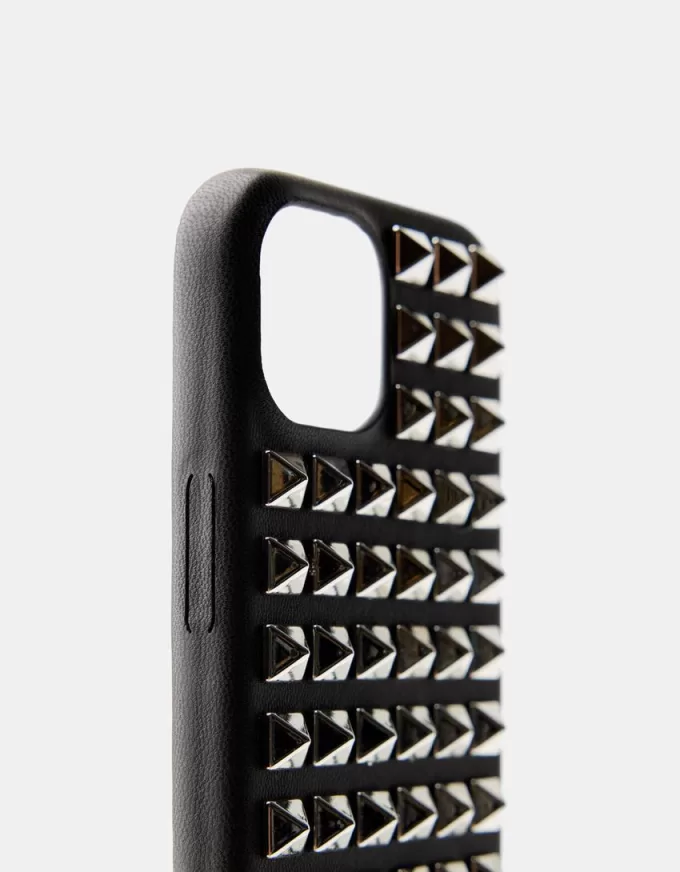 Funda para iPhone con tachuelas Silver