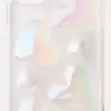 Funda para iPhone corazón iridiscente Multicolored